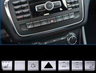 Center Console Button Plastic Sticker Trim For Mercedes Benz CLA Gla 180 200 250 AMG X156 A200 A180 A250 Class B200 Class