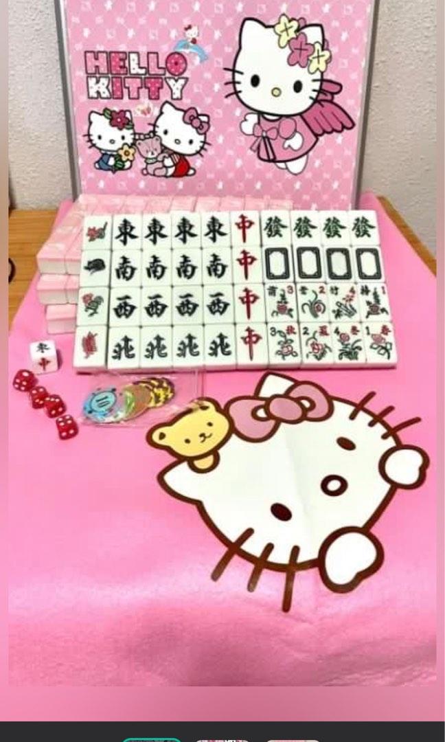 Hello Kitty Mahjong Tiles (Category: Board Games & Puzzles) located in Singapore. Submitted by wardrobbe (Listing ID 1181983095, Image 1). Description: Likely used Includes the box for the mahjong, table cloth and animals tiles. Total 148 tiles Able to slight nego Prefer meet up but delivery also possible but will charde ( depends on location ).