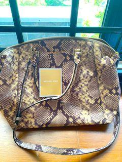 Michael Kors Snakeskin Printed Handbag