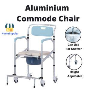 Alum Commode Chair / Shower Chair / Easy Assembly