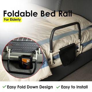 Foldable Bedrail Guard For Elderly | Safety Foldable Bed Rail For Elderly | Bed Rail Guard