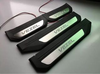 (Pre-Order) [Honda Vezel] - Scuff Plates (Blue/White/Red LED)