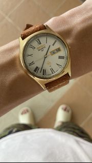 1974 Seiko QT snow flake dial watch