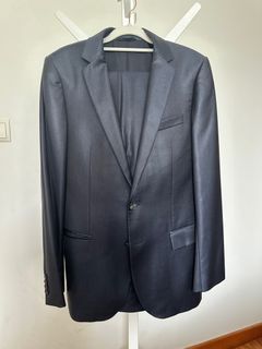 Hugo by Hugo Boss dark blue shiny suit