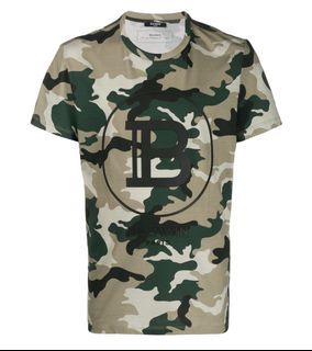 Balmain camouflage t shirt