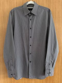 Prada black geometric shirt