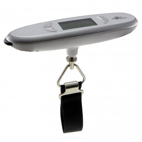 GMM 50.0Kg/100g Digital Luggage Scale 110.0Lb/0.2Lb w/ Measuring Roller (Category: Travel Essentials & Accessories) located in Singapore. Submitted by amazonhardwareco (Listing ID 1258158150, Image 1). Description: GMM Digital Luggage Scale with Measuring Roller Model No. GMM-LS50 (50.0Kg/100g - 110.0Lb/0.2Lb) Features: High-precision straining resistance sensor Standard weight aut-calibration Auo zero and auto off functions Acrylic top cover Erg
