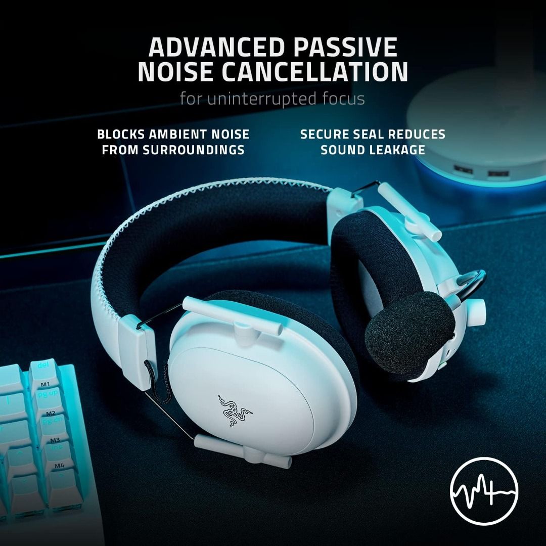 [Official]($8.80 Cashback!) Razer BlackShark V2 Pro (2023 Edition) Wireless Bluetooth+2.4GHz Over-Ear Gaming Headset with Boom Microphone (Category: Headphones & Headsets) located in Singapore. Submitted by treoo (Listing ID 1037486639, Image 7). Description: 🔥✨Promotion valid 1st Aug - 31st Aug 2026 only; while stocks last! ✨🔥 ★ 2.4GHz wireless connection to ensure lossless audio that’ll always stay synced to your game. ★ RAZER™ Triforce Titan