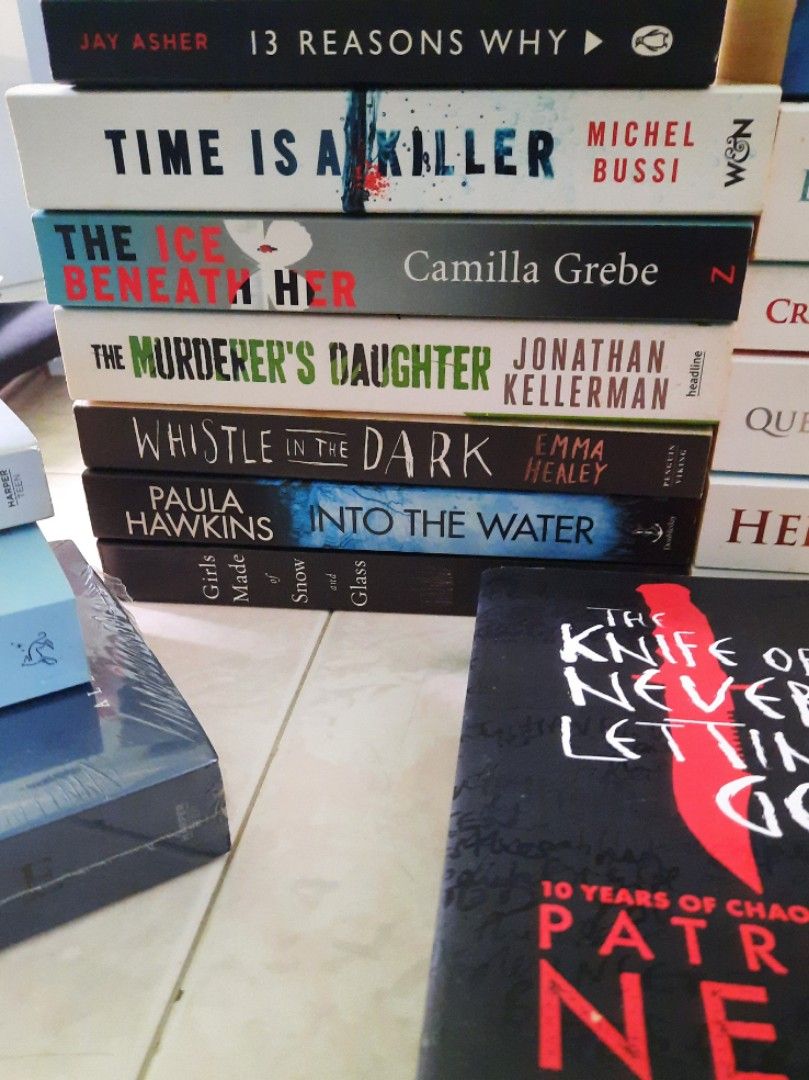 $5-$8 YA/ADULT BOOKS CLEARANCE! (Category: Storybooks) located in Singapore. Submitted by bookish.finds (Listing ID 1258787161, Image 5). Description: Books include genres from: fantasy, romance, sci-fi, queer, thrillers & contemporary. Slide 2: All $6 Patrick Ness - More Than This [SOLD] Gary Meehan - True Dark Tabitha Suzuma - Forbidden Frances Hardince - The Lie Tree Slide 3: Jojo Moyes - Me Before You & After You ($12) [SOLD] Victoria Aveyard