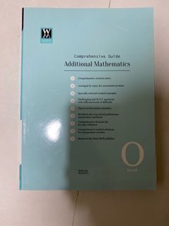 O level Wisemann publishing comprehensive guide Additional Mathematics