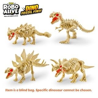 Robo Alive Dino Fossil Find Battery-Powered Surprise Unboxing Robotic Toy by ZURU
