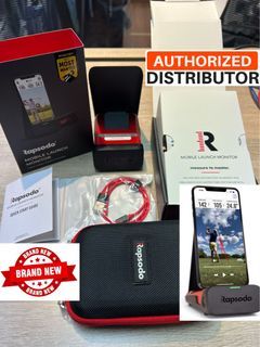 NEW Rapsodo MLM Golf Launch Monitor + Warranty                                       [LATEST 2023 Model] [With Launch Monitor + Pouch + Cable + Manual + Box + Warranty] (With Ball flight tracking and simulator functions)