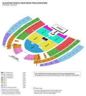 Blackpink tickets Cat 8 (x2) - section 612, row U ($300 for both)