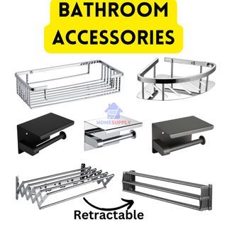 Towel Rack Shampoo Corner Basket Rack Toilet Paper Holder Toilet Accessories