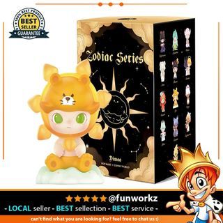 😊 welcome😊 POP MART Dimoo Zodiac Series-3PC Blind Box Toy Box Bulk Popular Collectible Random Art Toy Hot Toys Cute Figure Creative Gift, for Christmas Birthday Party Holiday