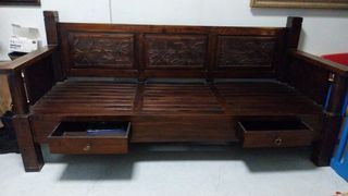 Solid wood 3 seater