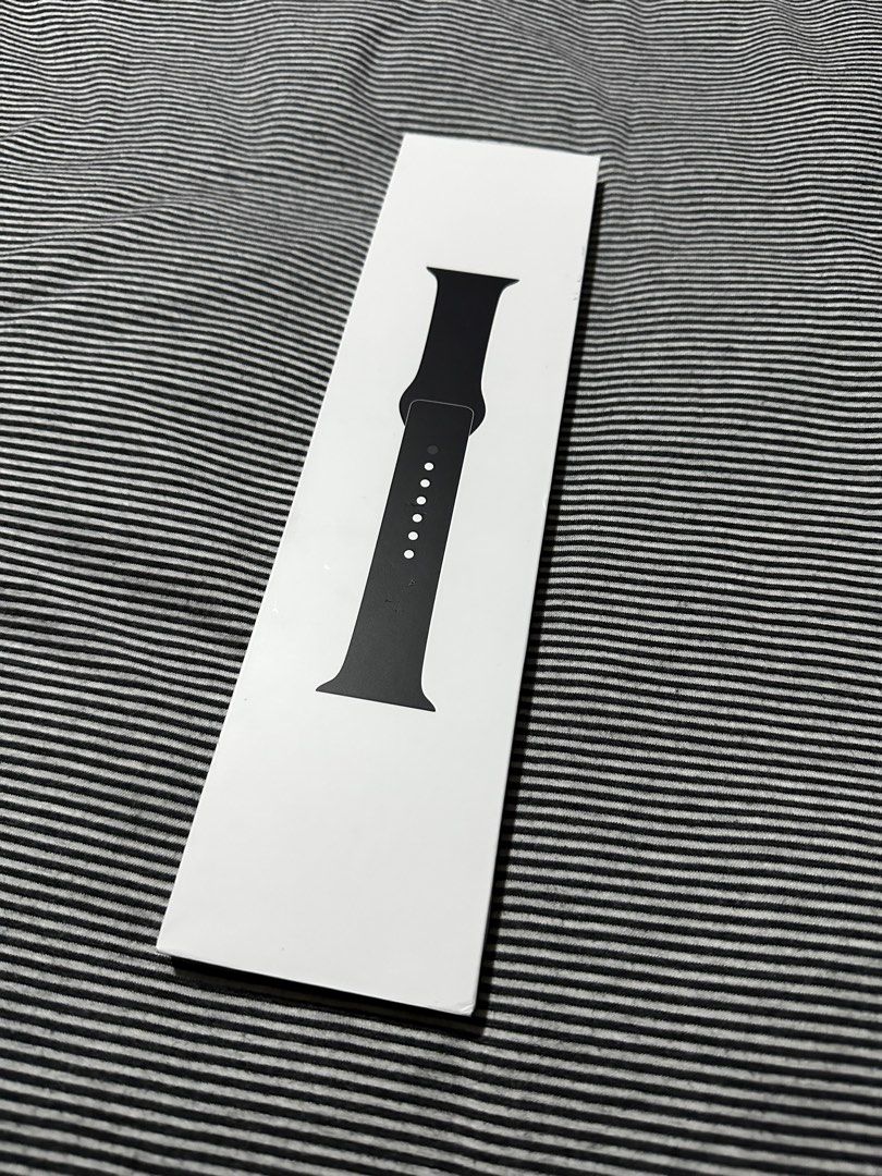 Apple Watch Strap (44mm) (Category: Wearables & Smart Watches) located in Singapore. Submitted by aa999 (Listing ID 1227352427, Image 1). Description: - 100% authentic Apple Watch strap (44mm) - space black sports band - brand new, unworn - seal broken to check inside .
