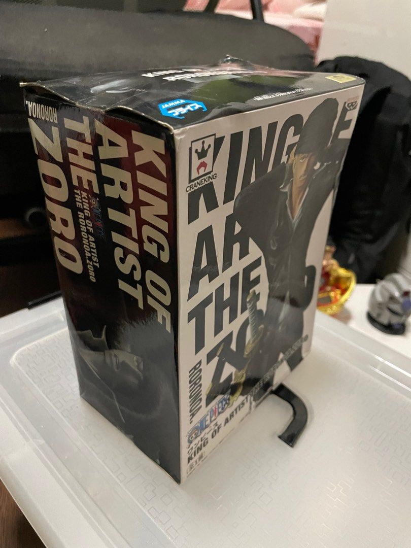 Banpresto Boys One Piece King of Artist The Roronoa Zoro (Category: Toy Figures) located in Singapore. Submitted by alvin716 (Listing ID 1224875758, Image 1). Description: Rare Box condition not good Thanks for Viewing .