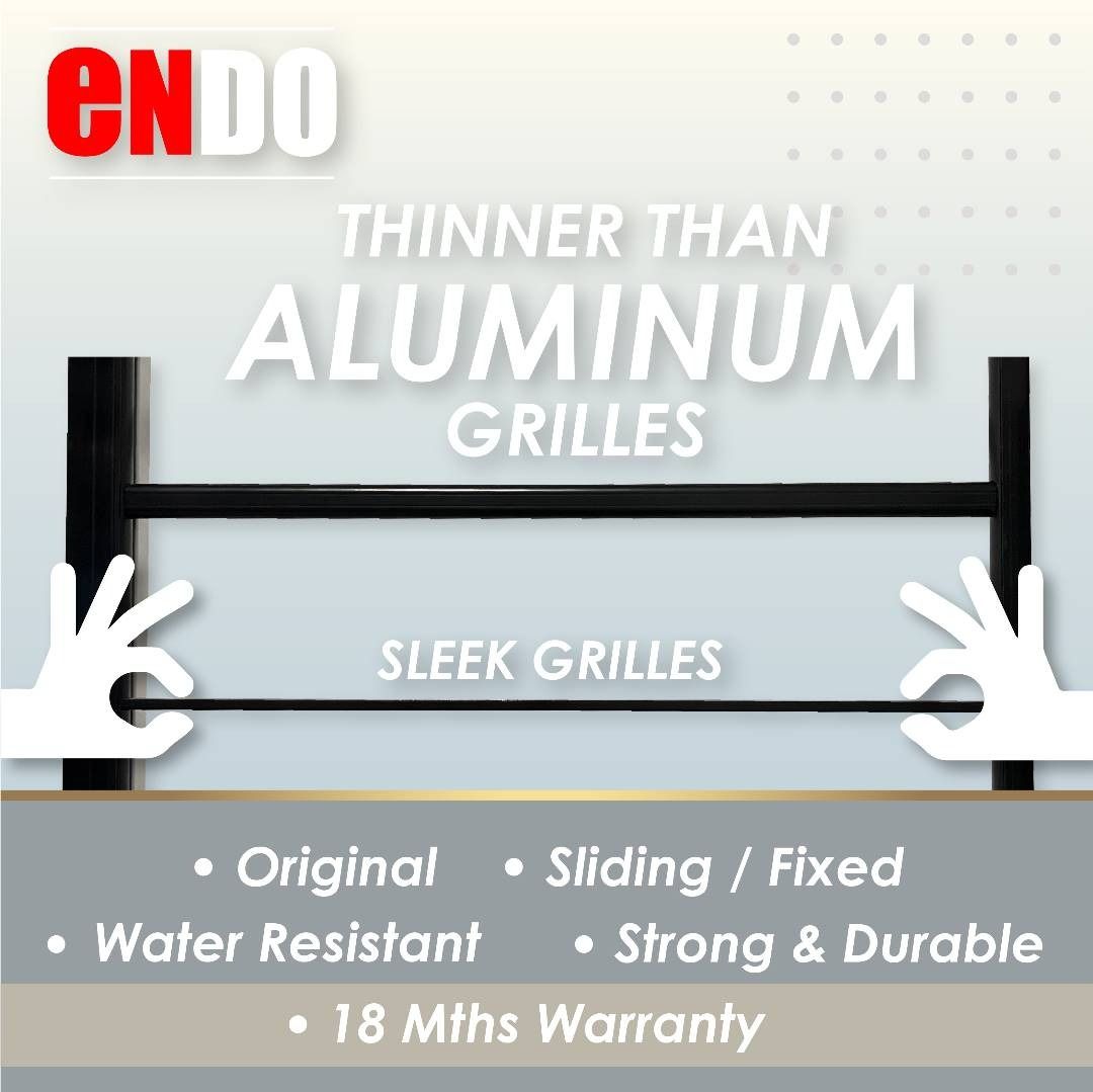 Slim grilles /Sleek Grilles/Home Grilles for Window/Direct factory pricing/Sliding window/BTO invisible Grilles/ BTO Sleek Sliding Grilles / BTO Aluminium Grilles / HDB invisible Grilles/Outdoor Blinds (Category: Safety Gates, Locks & Protectors) located in Singapore. Submitted by endogrillesofficial (Listing ID 1233214844, Image 1). Description: Our Operating Hours: Monday - Saturday, 9am to 7pm. We have a factory that specialises in invisible g
