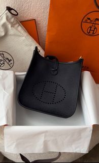 Hermes Mini Evelyne (Caban/Noir)