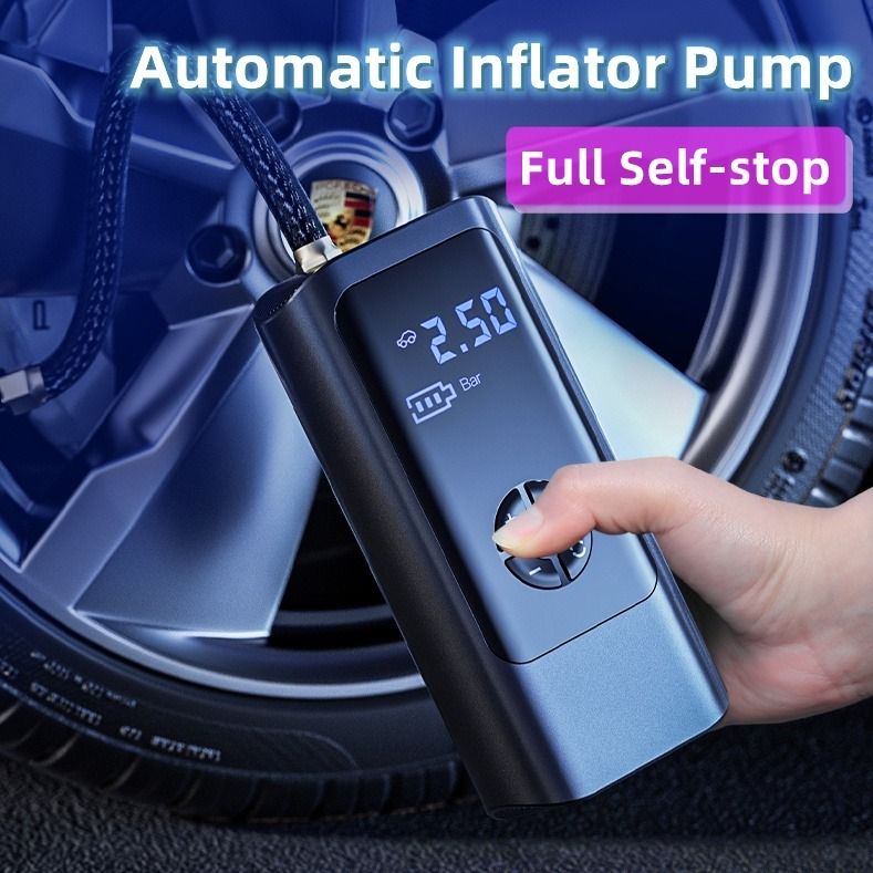 Portable Wireless Car Tyre Inflator Pump 150PSI 12V Digital Electric Ball Motorcycle Bicycle Tire Air Pump with LED Lamp (Category: Tools & Equipment) located in Singapore. Submitted by redroost (Listing ID 1236788122, Image 1). Description: ABOUT THE PRODUCT: *Small size, lightweight, and easy to carry. *Lighting, LED lighting, worry-free at night. *Built-in professional shock absorber, double noise reduction, structure frequency as low as 40 dB