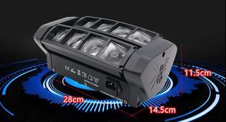Spider Light DMX512 LED Moving Head Light RGBW LED Beam light Club Dj Disco projector