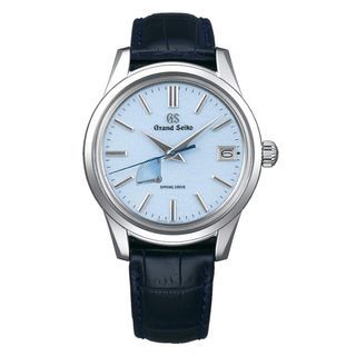 *NEW Arrival Grand Seiko GS Elegance Collection Spring Drive Blue Snowflake Leather Analog Watch SBGA407 {PRE-ORDER}