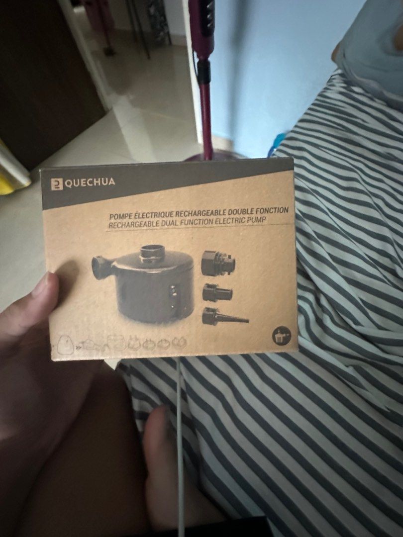 electric pump (Category: Hiking & Camping) located in Singapore. Submitted by dan123713 (Listing ID 1248700663, Image 2). Description: bought it for $50. used once only then stop using alrd. everything still functions.