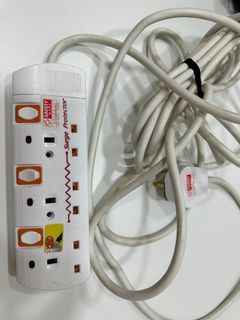 3 way 3 metre Extension Cord