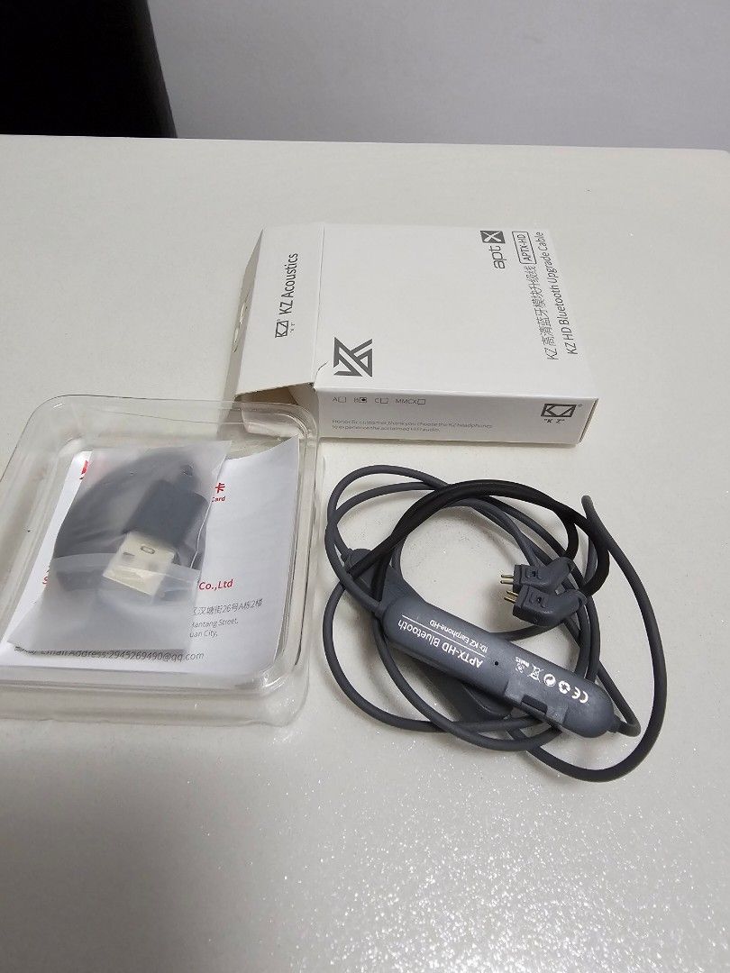 KZ HD Bluetooth Upgrade Cable (Category: Other Audio Equipment) located in Singapore. Submitted by genkily (Listing ID 1256487644, Image 1). Description: Letting go for TWS wireless option. This set is still in perfect condition..
