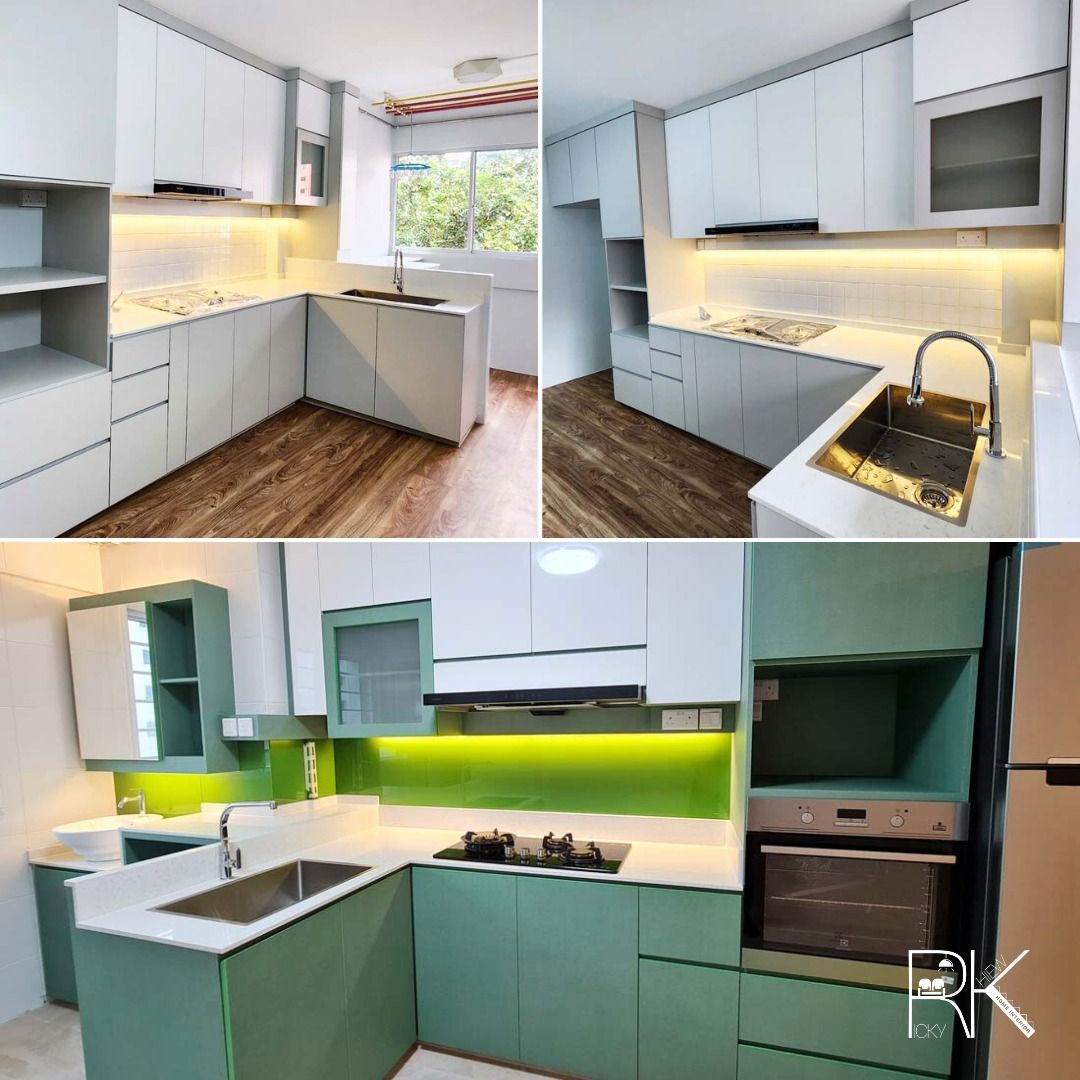 Direct Price from Contractor for House Renovation & Interior Design. FREE DEFECT INSPECTION FOR BTO ONLY with package - HDB BTO, Resale, Condo, EC, Landed - Kitchen Cabinet, TV Console, Featured Wall, Wardrobe, Bed-Frame, Carpentry Work (Category: Interior Design Services) located in Singapore. Submitted by interiordesignrk (Listing ID 1224740322, Image 9). Description: ✅ Experienced Interior Designer with over 30 years in HDB renovation and proj