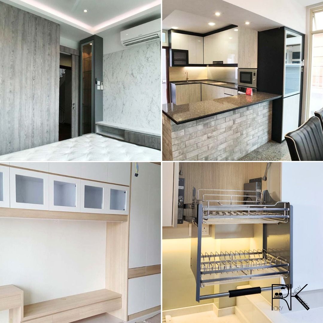 Direct Price from Contractor for House Renovation & Interior Design. FREE DEFECT INSPECTION FOR BTO ONLY with package - HDB BTO, Resale, Condo, EC, Landed - Kitchen Cabinet, TV Console, Featured Wall, Wardrobe, Bed-Frame, Carpentry Work (Category: Interior Design Services) located in Singapore. Submitted by interiordesignrk (Listing ID 1224740322, Image 10). Description: ✅ Experienced Interior Designer with over 30 years in HDB renovation and pro