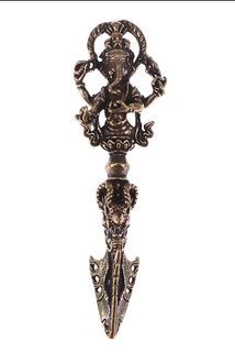 Brass Ganesh Keychain