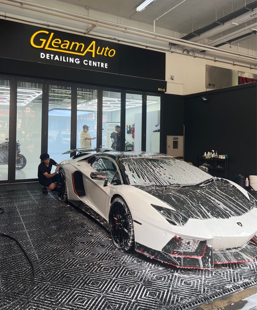 🔥 Premium Car Spa @ Serangoon First Centre| Exterior Foam Wash | Chemical Rims Cleaning and Scrub | Tyre Shine | Interior Vacuum, Wipe, Disinfectant | Claybar | System X Renew Nano Ceramic Protection Spray 🇺🇸 [ Walk-ins Accepted ] (Category: Detailing & Protection) located in Singapore. Submitted by gleamauto.detailingcentre (Listing ID 1308415847, Image 3). Description: Professional car premium spa wash at $65.00 / $70.00 only! Car detail was