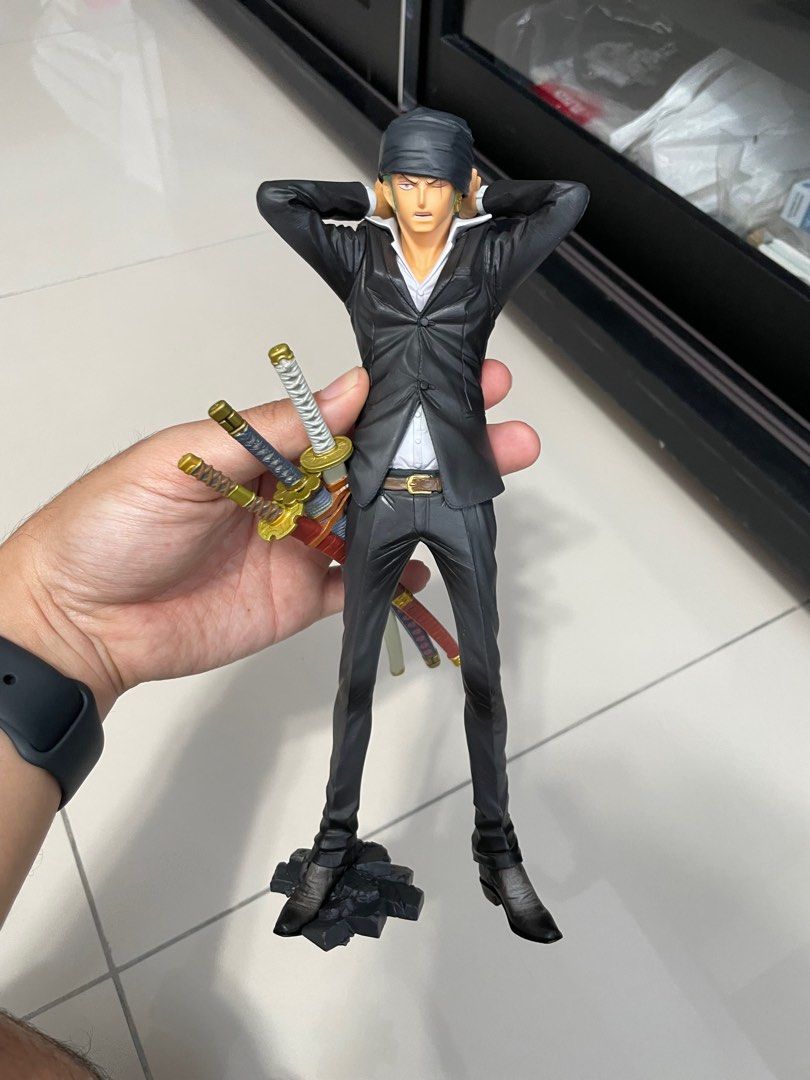 Banpresto Boys One Piece King of Artist The Roronoa Zoro (Category: Toy Figures) located in Singapore. Submitted by alvin716 (Listing ID 1224875758, Image 3). Description: Rare Box condition not good Thanks for Viewing .