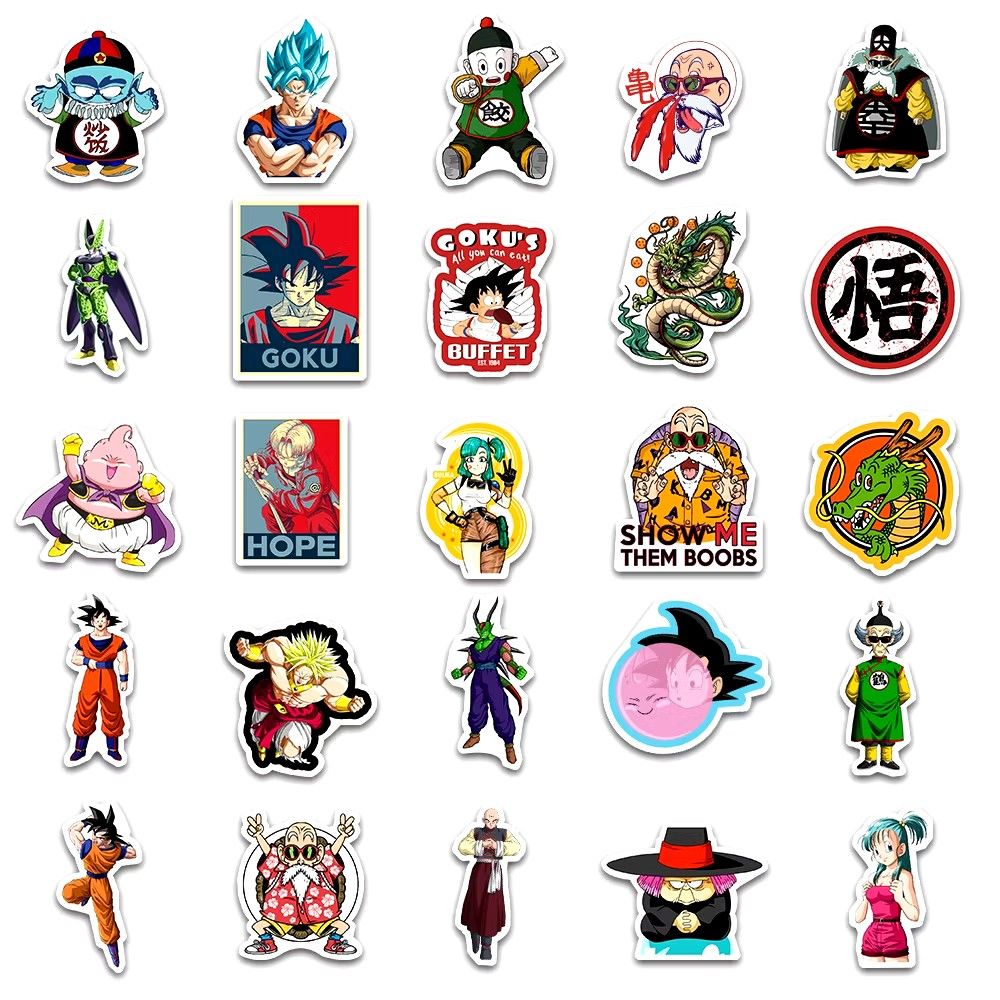 25/50pcs Dragonball Z Goku Waterproof Vinyl PVC Stickers Decal Label Water Bottle Laptop Tablet Phone Bike Helmet Luggage Guitar Skateboard Suitcase Graffiti (Category: Art & Prints) located in Singapore. Submitted by black.kat (Listing ID 1332938636, Image 3). Description: 25pcs- $5 50pcs-$10 approx 5cm-8cm waterproof and fade proof meet up under blk 54 toa payoh or at toa payoh/braddell mrt normal mail +$0.60 tracked mail +$2.