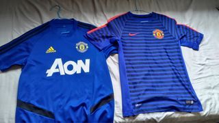 Manchester United training jerseys