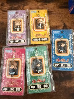 Keychain figurine k-on tsumugi ritsu yui azusa mio