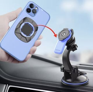 Works like Quad lock, Car Mount Phone holder Dashboard adhesive windshield suction