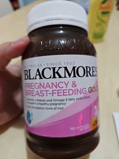 180 capsules!! Blackmores pregnancy breastfeeding gold
