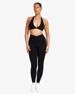 CSB Fade Black Crossover Scrunch Leggings