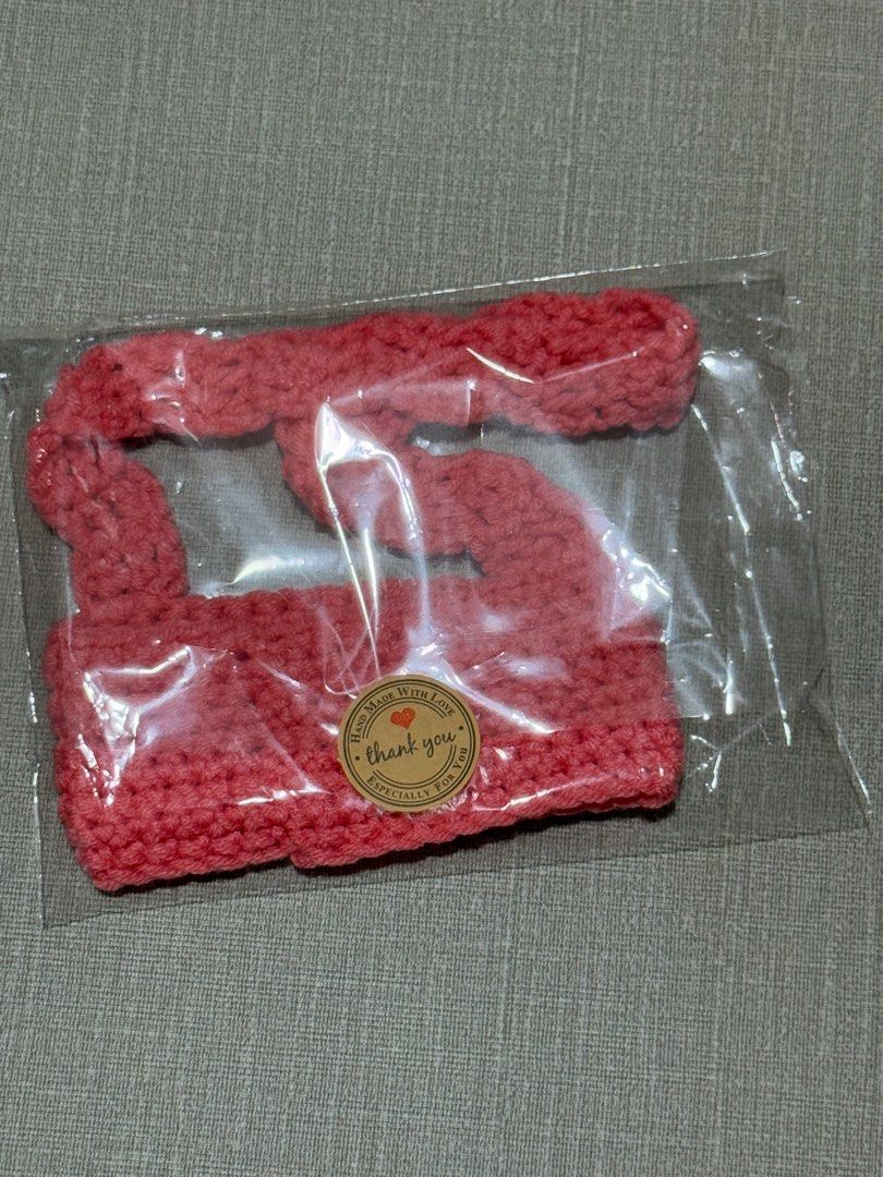 Crochet cup sleeve / holder (Category: Travel Essentials & Accessories) located in Singapore. Submitted by mintychococat (Listing ID 1342821291, Image 3). Description: Crochet cup sleeve / cup holder Hand crochet 🧶 2pcs left S$10 per piece (* price reduce) S$17 for 2pcs Colour available: - Hot Pink 1pc - Dark Grey 1pc Modern look Special design Unique outlook Convenient usage Great for ppl who always takeout Bubble milk tea, Starbucks or CoffeeB