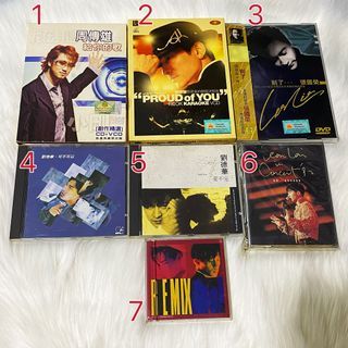 ASSORTED MANDOPOP MUSIC CD ALBUM【刘德华/草蜢/黎明/张国荣/周传雄】#(cd/vcd/dvd)