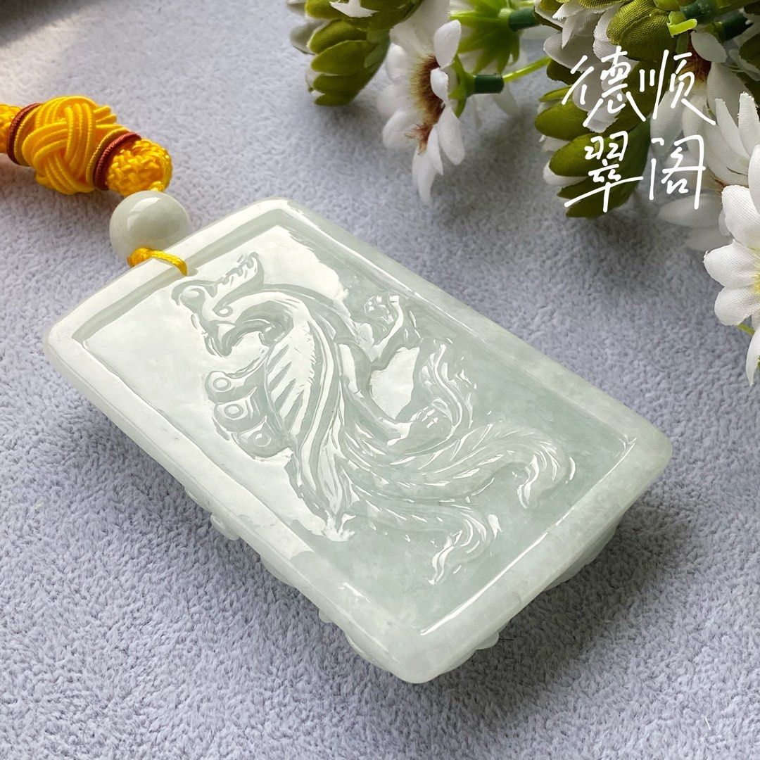 Waxy White Ice Dragon Phoenix Double Side Carving Big Pendent 糯白冰龙凤双面雕厚装大牌子(DSR0060) (Category: Vintage Collectibles) located in Singapore. Submitted by deshun_jade_pavilion (Listing ID 1284137163, Image 4). Description: THE COLLECTION SERIES (⭐️RECOMMENDED⭐️) 🟢 [🐉🧧DRAGON YEAR SPECIAL🧧🐉 - #3] Waxy White Ice Dragon Phoenix Double Side Carving Big Pendent 糯白冰龙凤双面雕厚装大牌子(DSR0060) Dimension: 84.7 x 57.1 x 12.2 mm / Weight: 141.68 g • • • Burma Na