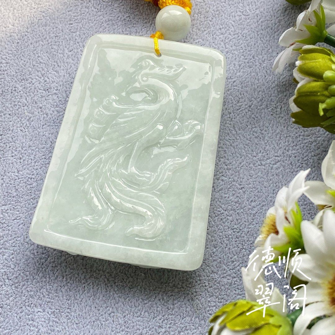 Waxy White Ice Dragon Phoenix Double Side Carving Big Pendent 糯白冰龙凤双面雕厚装大牌子(DSR0060) (Category: Vintage Collectibles) located in Singapore. Submitted by deshun_jade_pavilion (Listing ID 1284137163, Image 2). Description: THE COLLECTION SERIES (⭐️RECOMMENDED⭐️) 🟢 [🐉🧧DRAGON YEAR SPECIAL🧧🐉 - #3] Waxy White Ice Dragon Phoenix Double Side Carving Big Pendent 糯白冰龙凤双面雕厚装大牌子(DSR0060) Dimension: 84.7 x 57.1 x 12.2 mm / Weight: 141.68 g • • • Burma Na