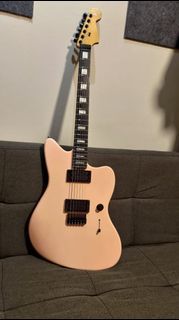 Custom built Jim Root inspired Jazzmaster in nitro shell pink
