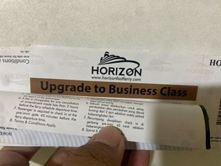 HORIZON FERRY BATAM BUSINESS CLASS OPEN TICKET