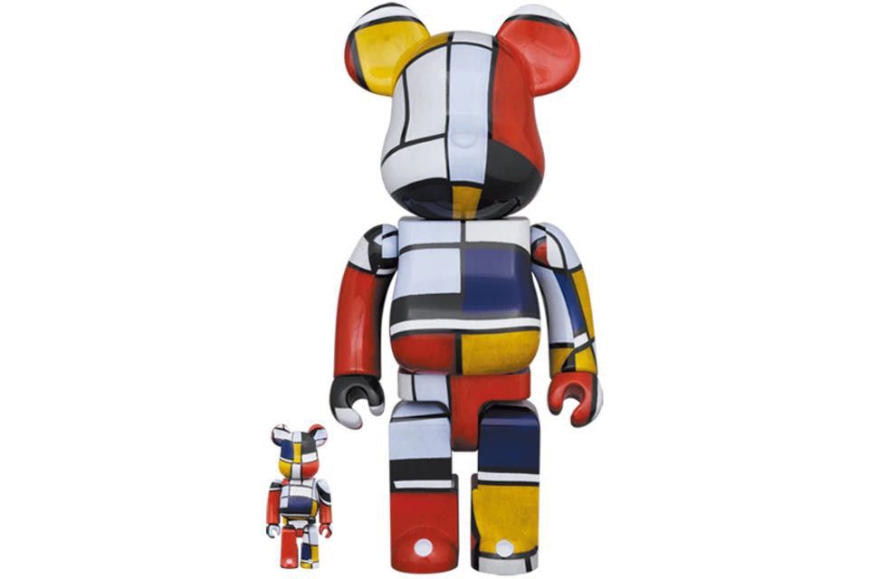 Authentic Bearbrick Be@rbrick Piet Modrian 400% + 100% (Category: Designer & Blind Box Toys) located in Singapore. Submitted by capitaltechnology (Listing ID 1295818093, Image 2). Description: Brand new in box. Actual photo of item..