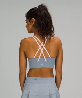 Lululemon Longline Energy Bra in Chambray (Size 4)