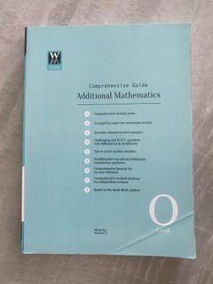 Wisemann publish A Maths O levels additional Mathematics